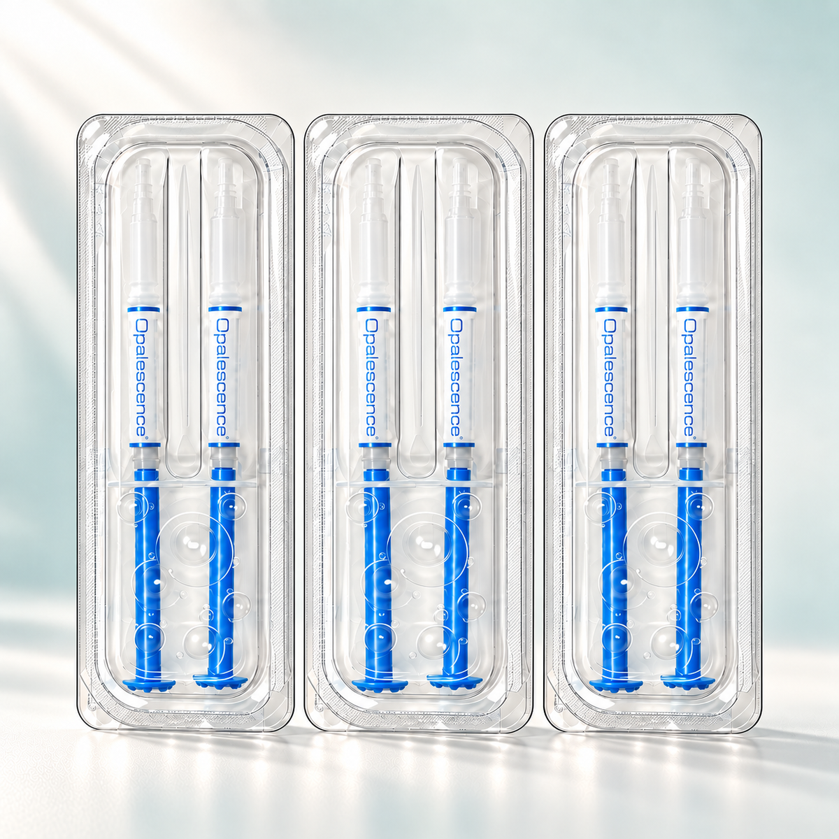 Opalescence PF Regular teeth whitening gel, 6 syringes in 3 clear packs
