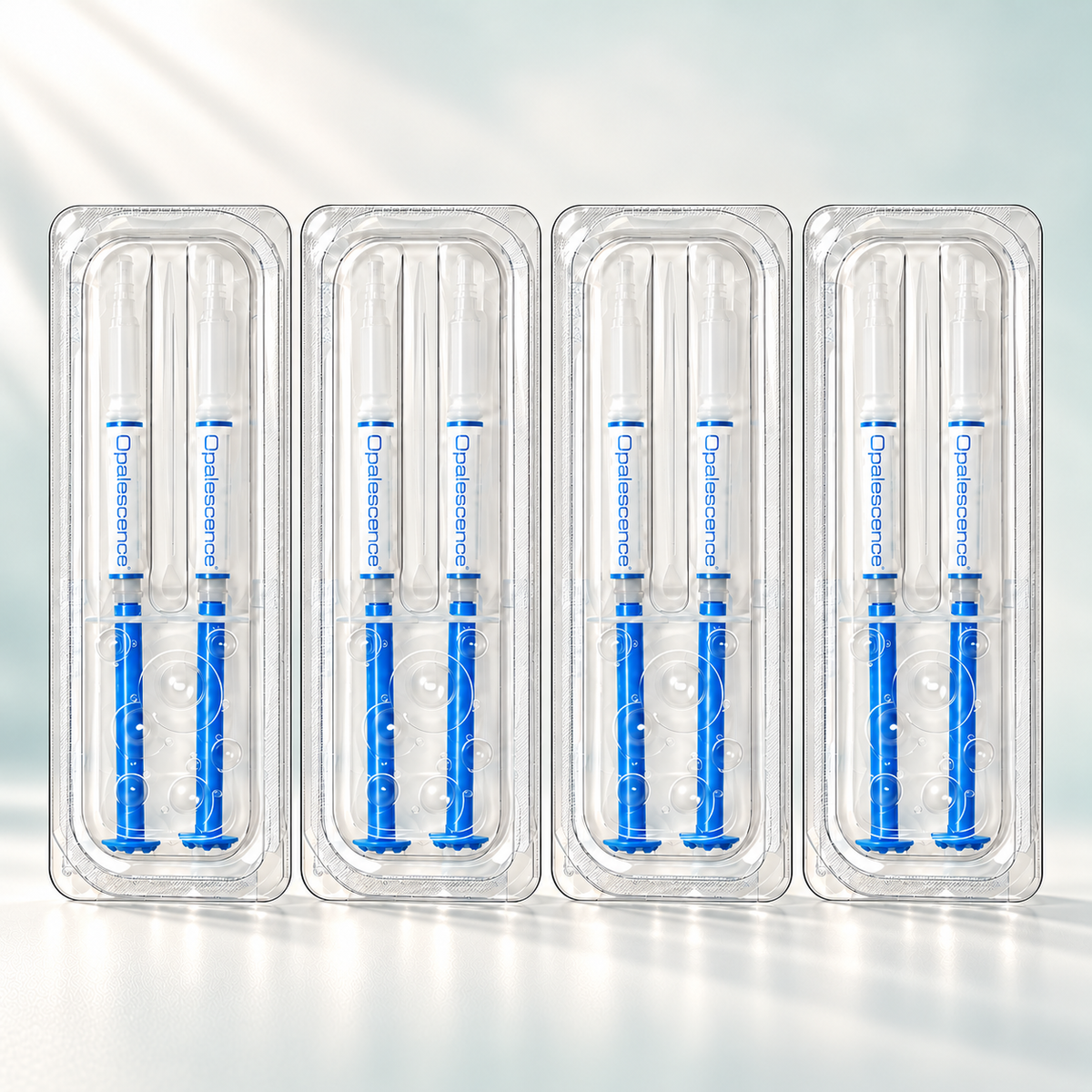 Opalescence PF Regular teeth whitening gel, 8 syringes in 4 clear packs